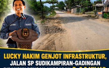 Lucky Hakim Genjot Infrastruktur, Jalan SP Sudikampiran-Gadingan Dibangun dengan Anggaran Rp3,3 Miliar