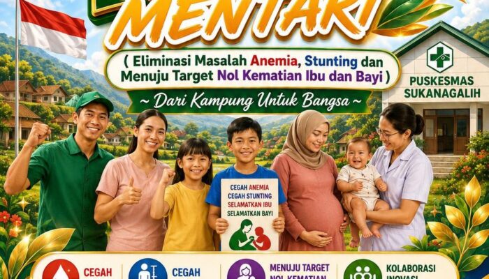 Puskesmas Sukanagalih Luncurkan “Kampung Emas Mentari”, Gandeng Semua Pihak Cegah Stunting & Kematian Ibu-Bayi