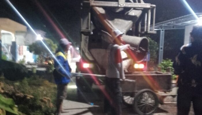Betonisasi Jalan Blok Kuniir Desa Sukaurip Sesuai Harapan Masyaraka
