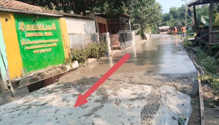 PROYEK PENGECORAN JALAN ASPIRASI DEWAN IRFAN GERINDRA DIDUGA KUAT ASAL-ASALAN