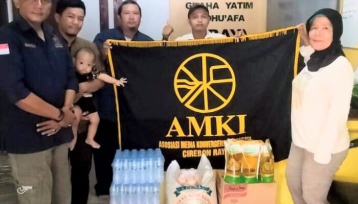 AMKI Cirebon Raya Gelar Bansos, Salurkan Sembako ke Graha Yatim Dhu’afa Yayasan Harapan Robbani