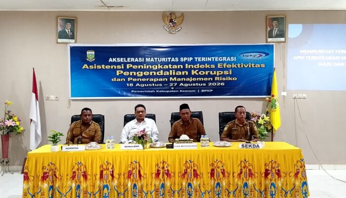 Pemda Keerom Laksanakan Sosialisasi; Sistem Pengendalian Intern Pemerintah (SPIP) Terhadap “Maturasi” Indek Efektivitas Pengendalian Korupsi (IEPK) dan Fraud Risk Asistensi (FRA).