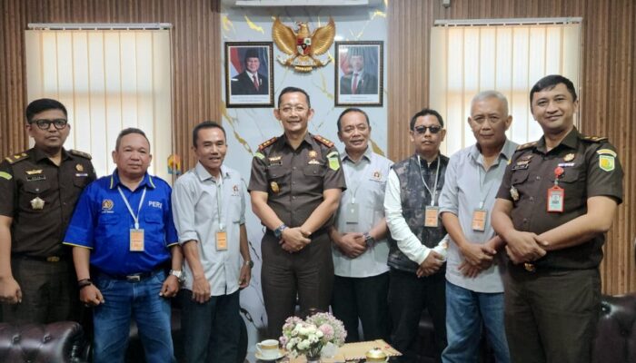 Jajaran Pengurus PWI Subang Kunjungi Kejaksaan Negri Subang