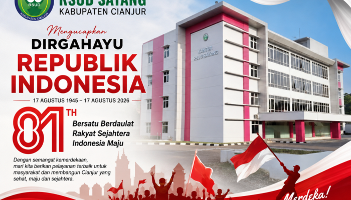 Dirut RSUD SAYANG Mengucapkan Dirgahayu Republik Indonesia yang Ke 81