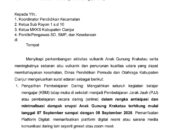 DISDIKPORA CIANJUR TETAPKAN SEKOLAH DARING 7-8 SEPTEMBER ANTISIPASI ABU VULKANIK ANAK KRAKATAU