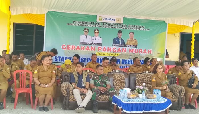 Pemda Keerom Laksanakan Gerakan Pangan Murah di Kampung Yuwanain