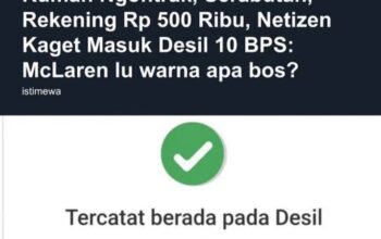 Heboh “Desil Sultan”, Warga Miskin Justru Masuk Kategori Kaya Versi BPS