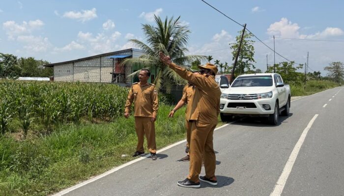 Bupati Piter Gusbager Tinjau Langsung Lokasi Pembangunan Ruas Jalan Baru di Arso Barat Asyaman- Ifia-fia