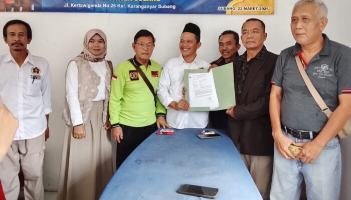 Pimpinan Redaksi PR Subang Gus Eko Resmi Daftar Calon Ketua PWI Subang