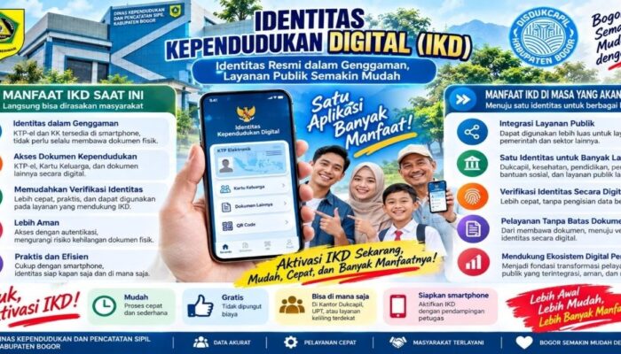 MARI SUKSESKAN PROGRAM IDENTITAS KEPENDUDUKAN DIGITAL (IKD) DEMI MEWUJUDKAN PELAYANAN PUBLIK INDONESIA YANG LEBIH PRAKTIS, EFISIEN, DAN AMAN