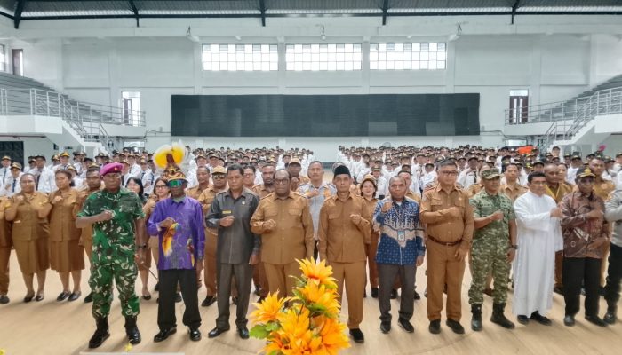 Latsar CPNS Kabupaten Keerom Formasi 2024, di GOR Girgura Kenswuri.